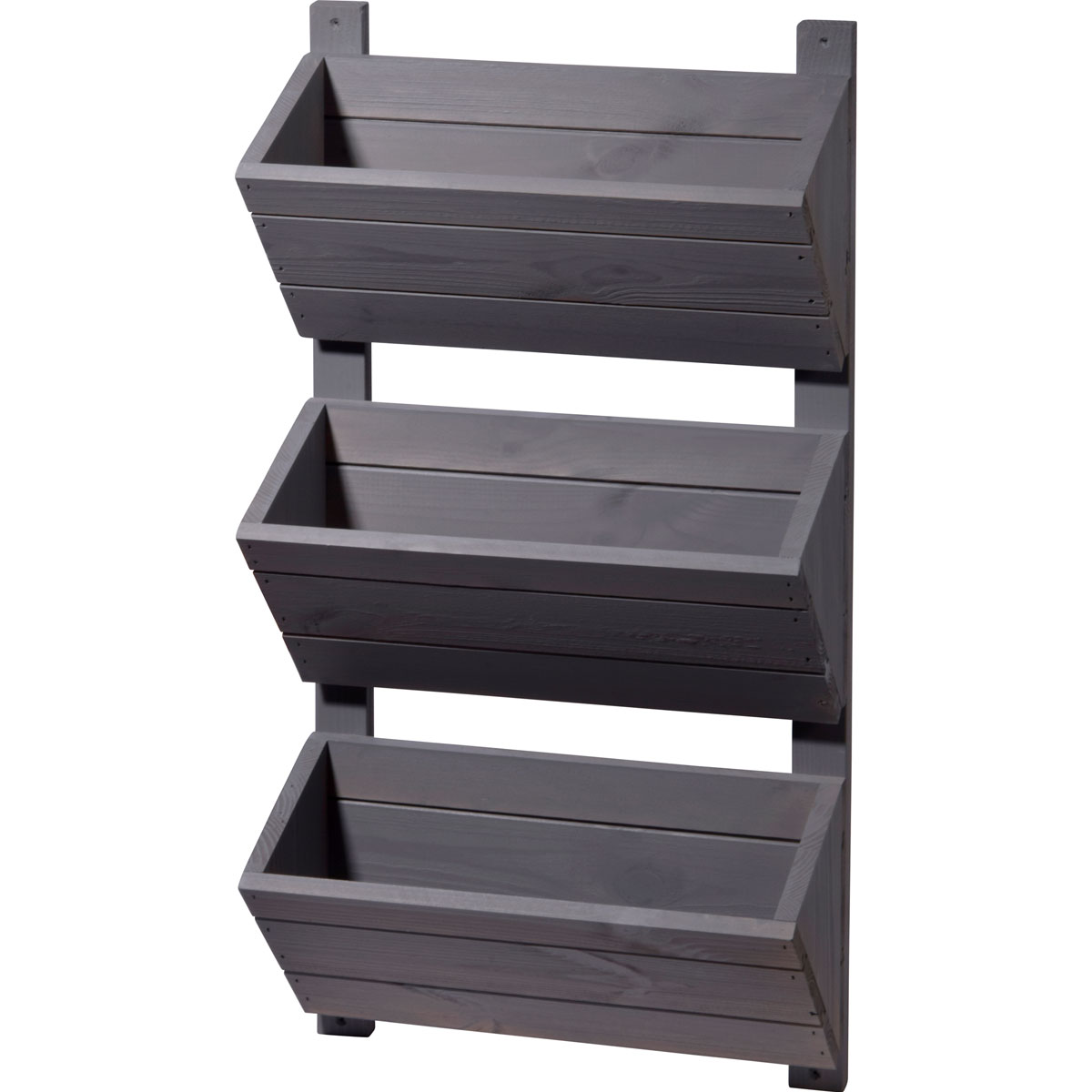 dobar Wandbeet 3-stufig 38 x 79 x 17,5 cm grau