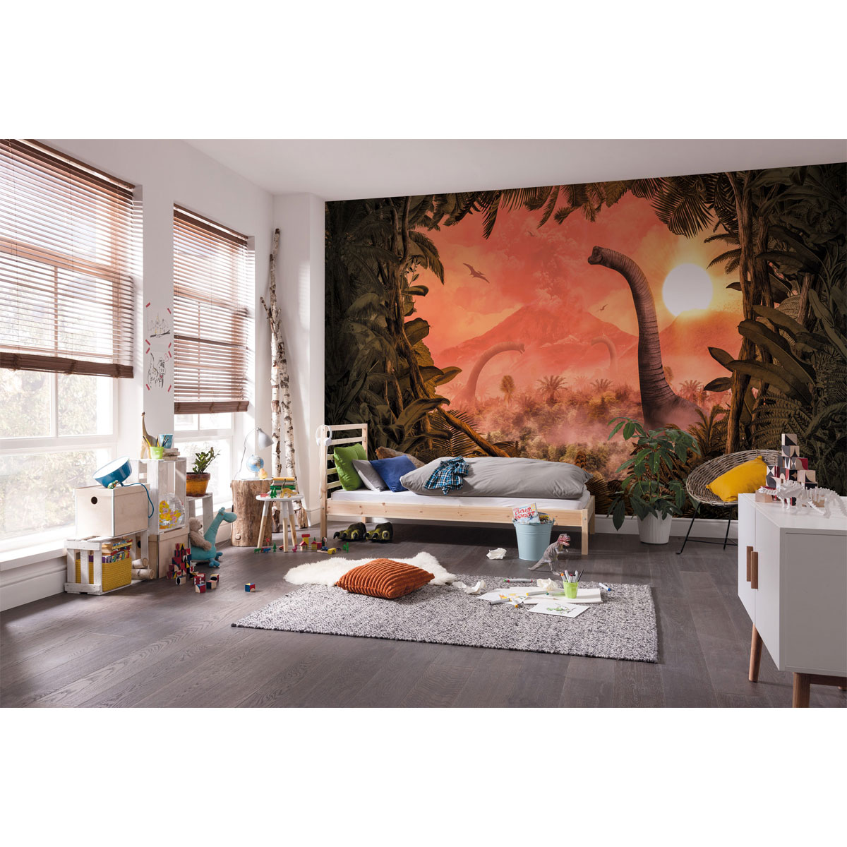 Komar  Vlies Fototapete Brachiosaurus Panorama 500x280 cm