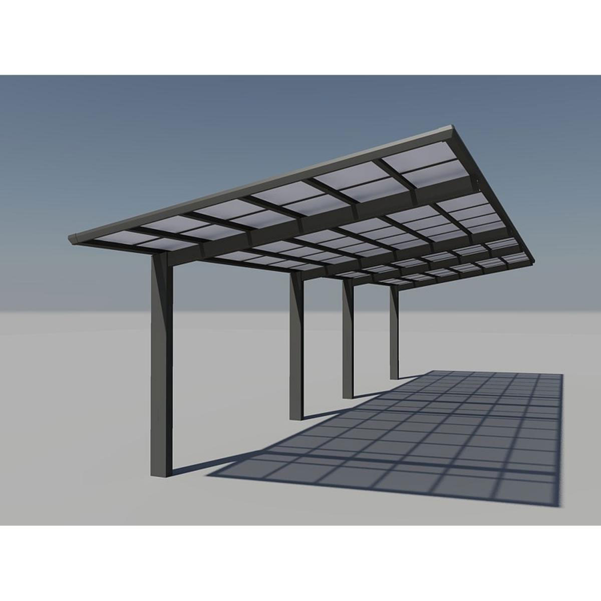 Ximax Carport Alu Linea 110 Tandem Schwarz