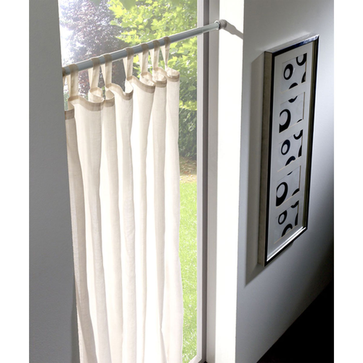 Gardinia Spannstange Durchmesser 23/26 mm 80-130 cm Nickel-optik Bild 3