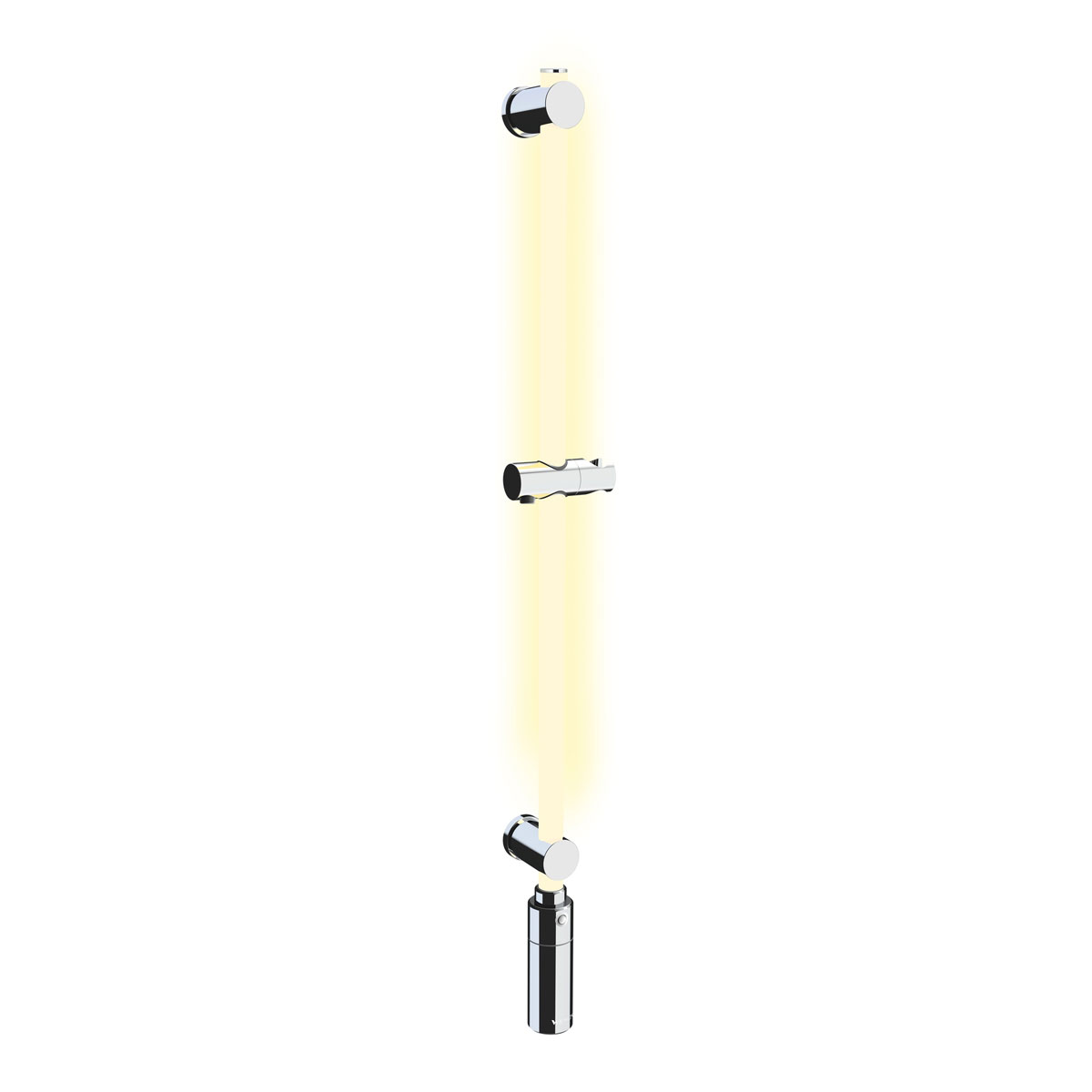 Wenko Duschstange LED beleuchtete Brausestange 94 cm