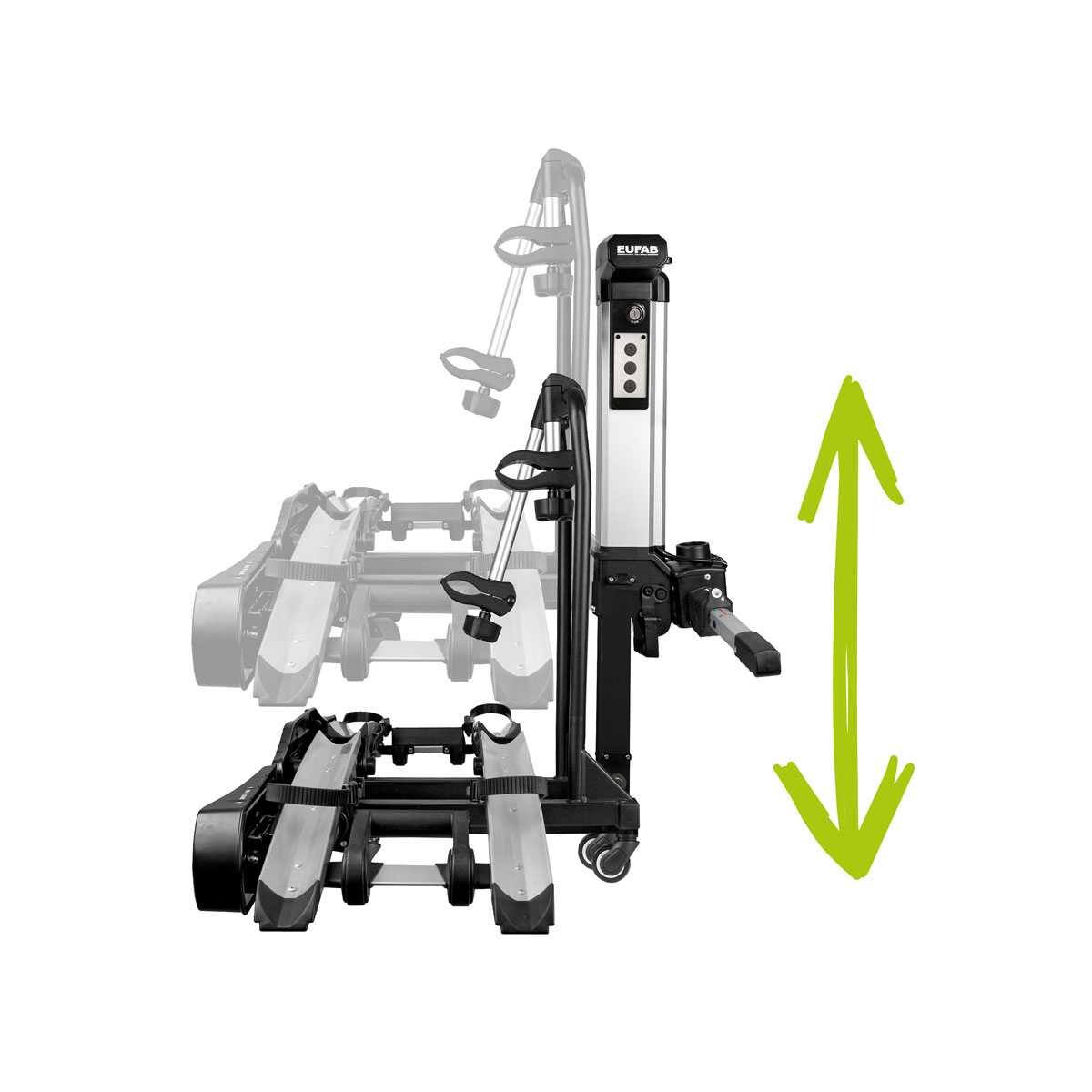 EUFAB Fahrrad-Kupplungsträger BIKE LIFT für 2 Fahrräder Bild 6