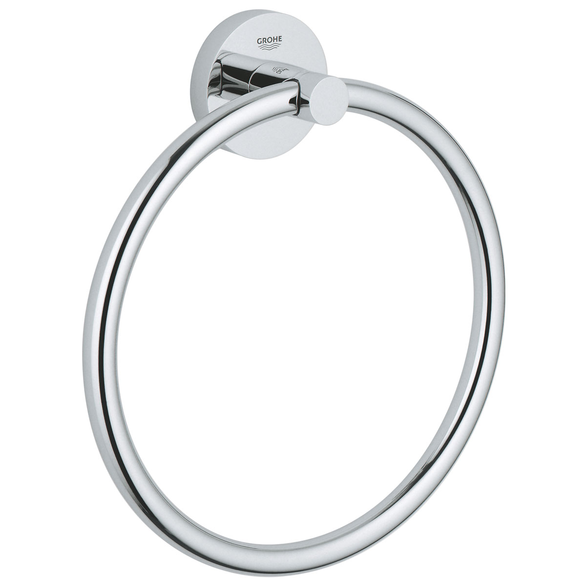 Grohe Handtuchring Essentials silber Durchmesser 18 cm