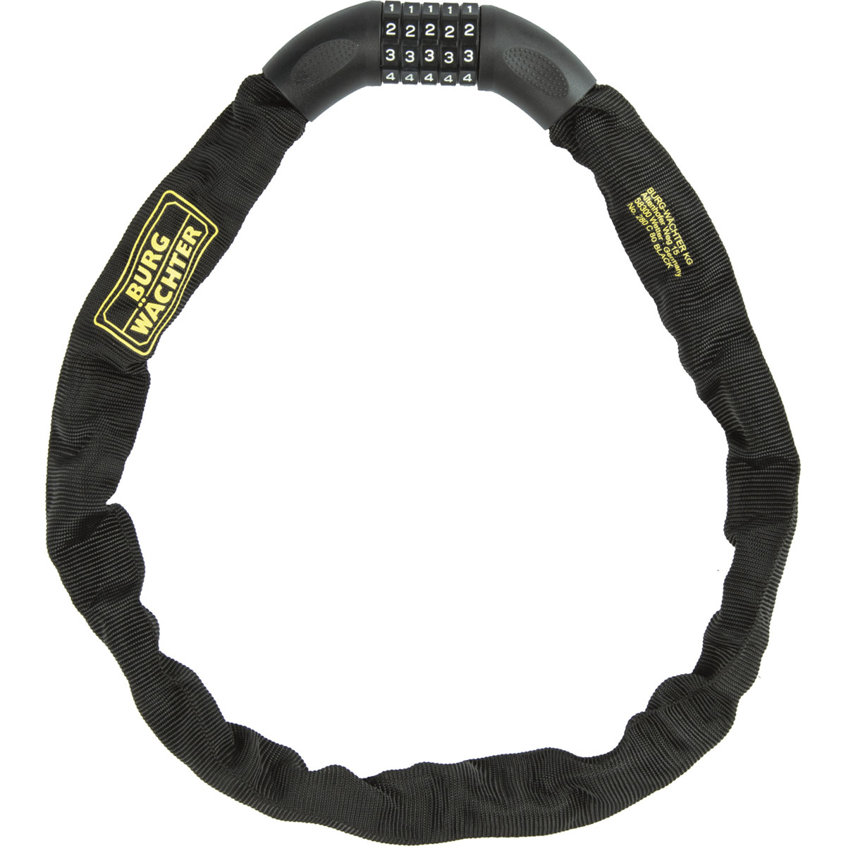 Burg Wächter Kettenschloss 280 C 90 Durchmesser 6 x 90 cm schwarz