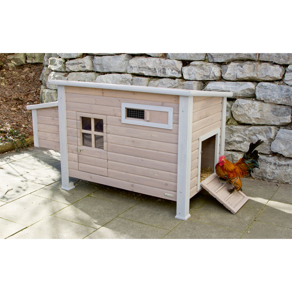 Hühnerstall Emma 146 x 85 x 74 cm braun Bild 8