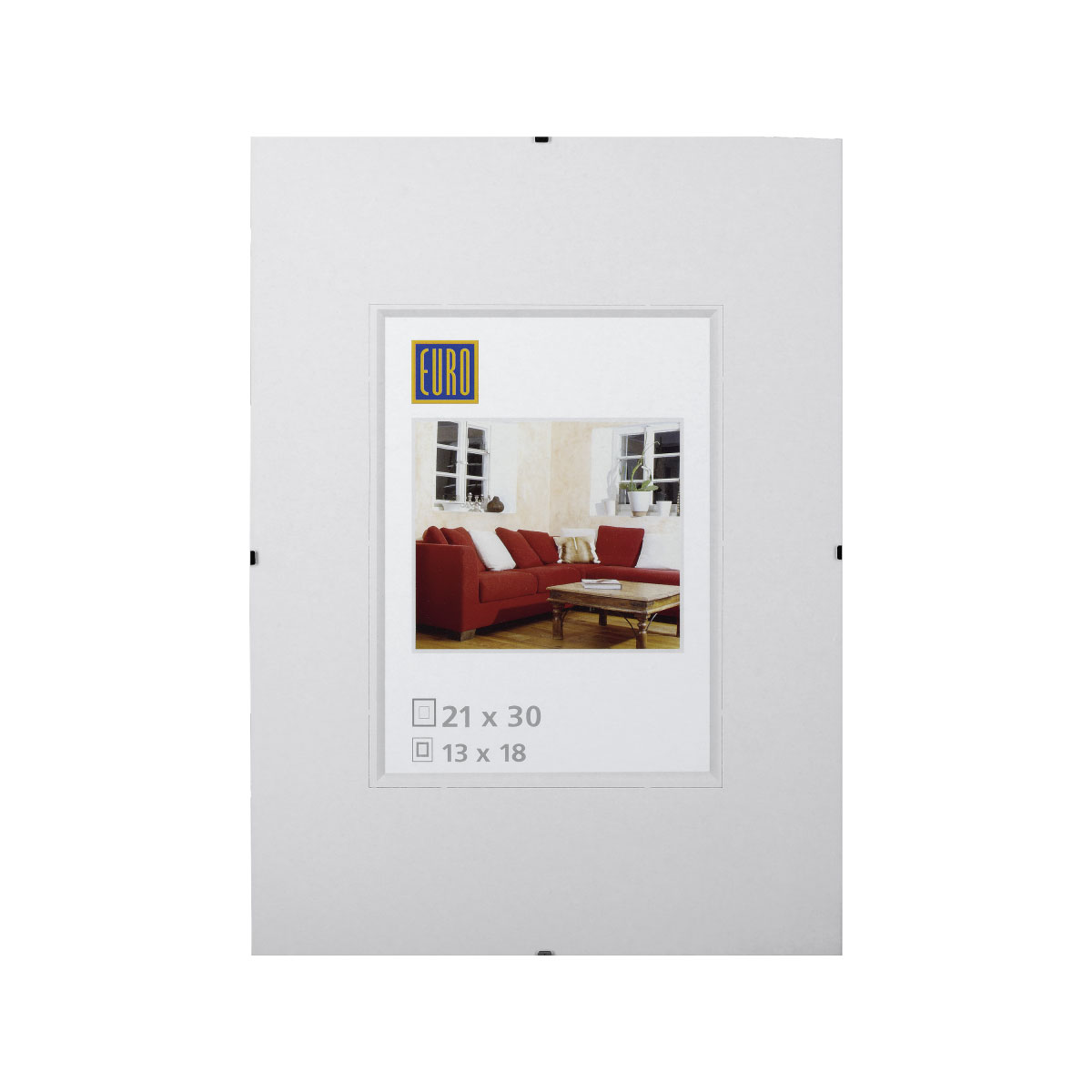 Bilderrahmen 21 x 30 cm weiß rahmenlos