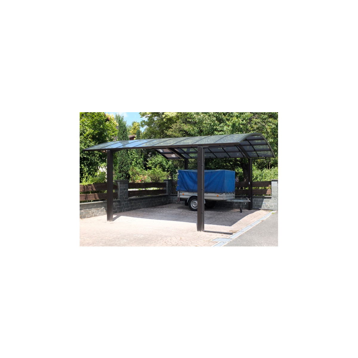 Ximax Carport Alu Portoforte 110 M-Ausführung Mattbraun Bild 4