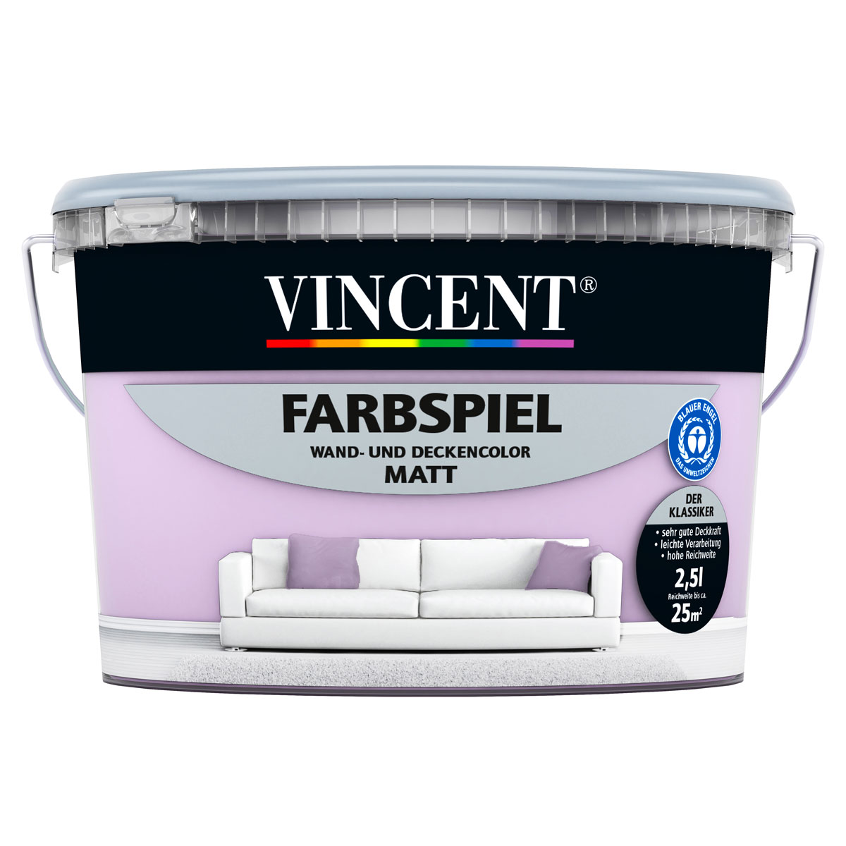 Vincent Farbspiel Lavendel matt 2,5 L