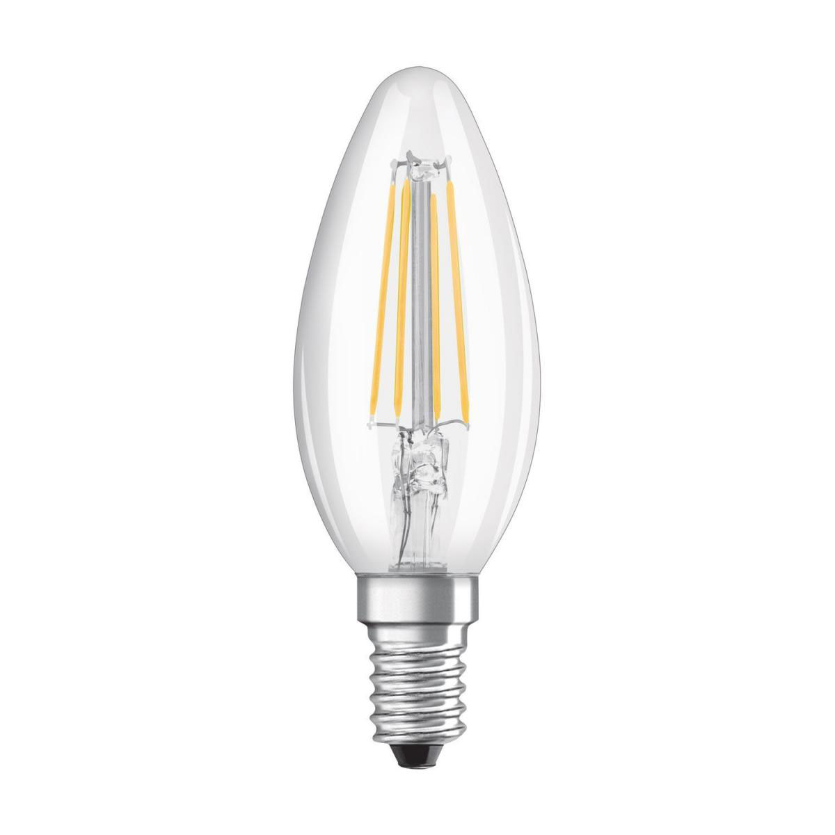 Osram 2x LED-Glühlampe Filament E14 4 Watt warmweiß klar Bild 1