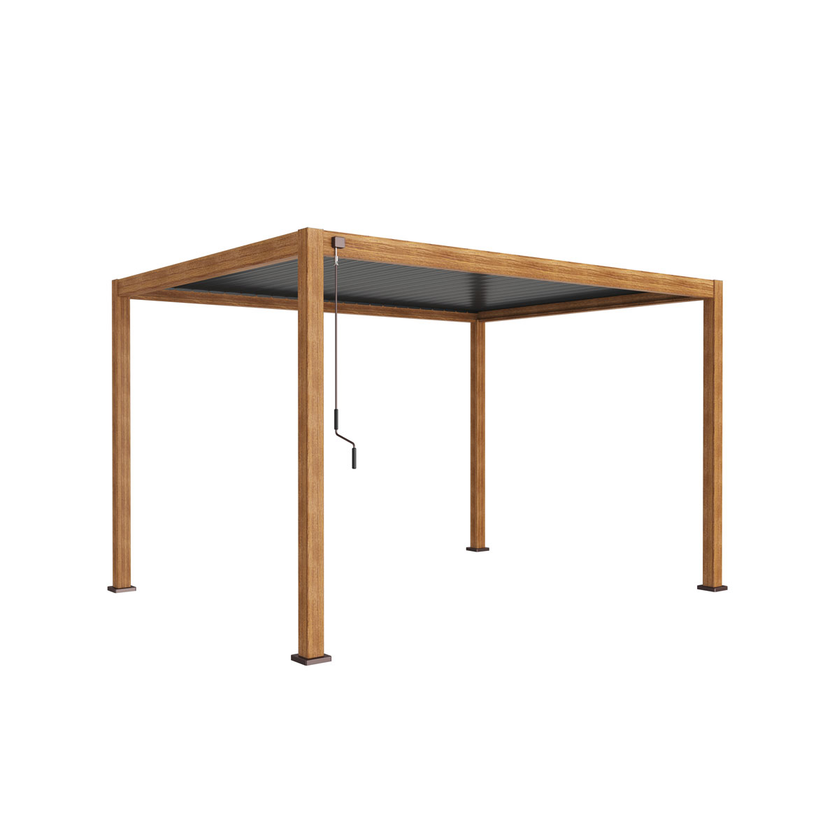 Pergola 111 Deluxe Dark Oak Holzoptik 300 x 250 x 400 cm Bild 2