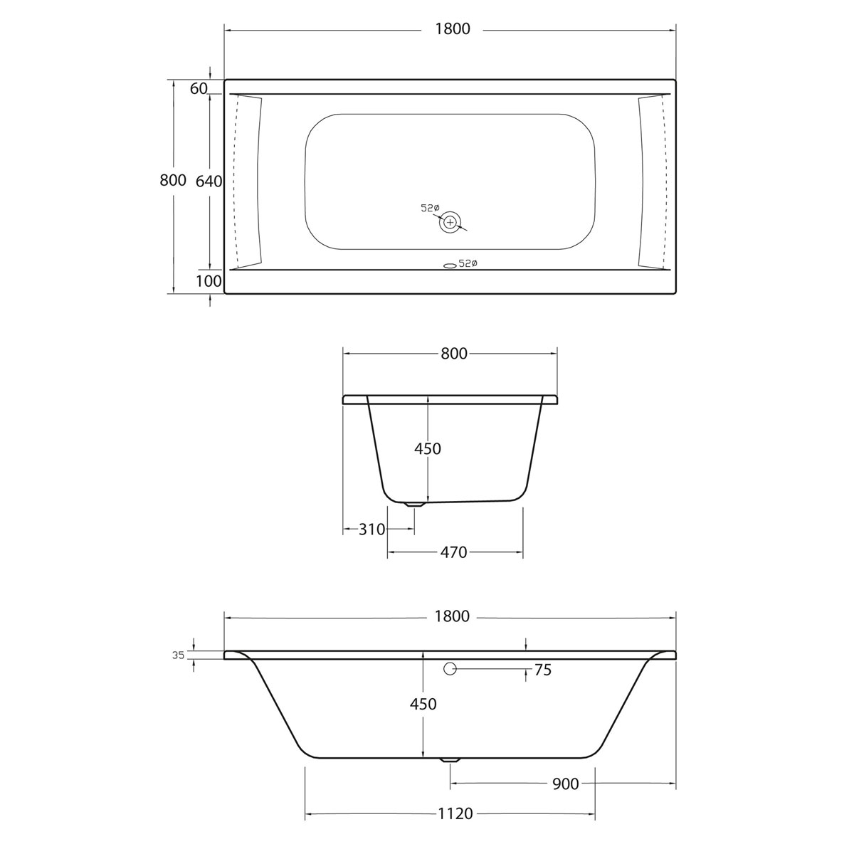Ottofond Whirlpool-Komplettset Rosa 180 x 80 cm inklusive S2000 WE und Farblichtwechsler  Bild 3