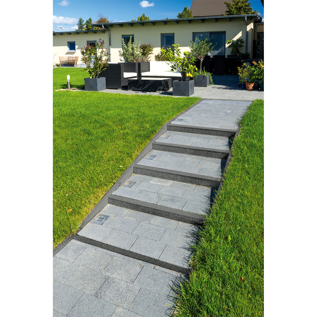 Tiefbord anthrazit 6 x 25 x 100 cm Bild 2