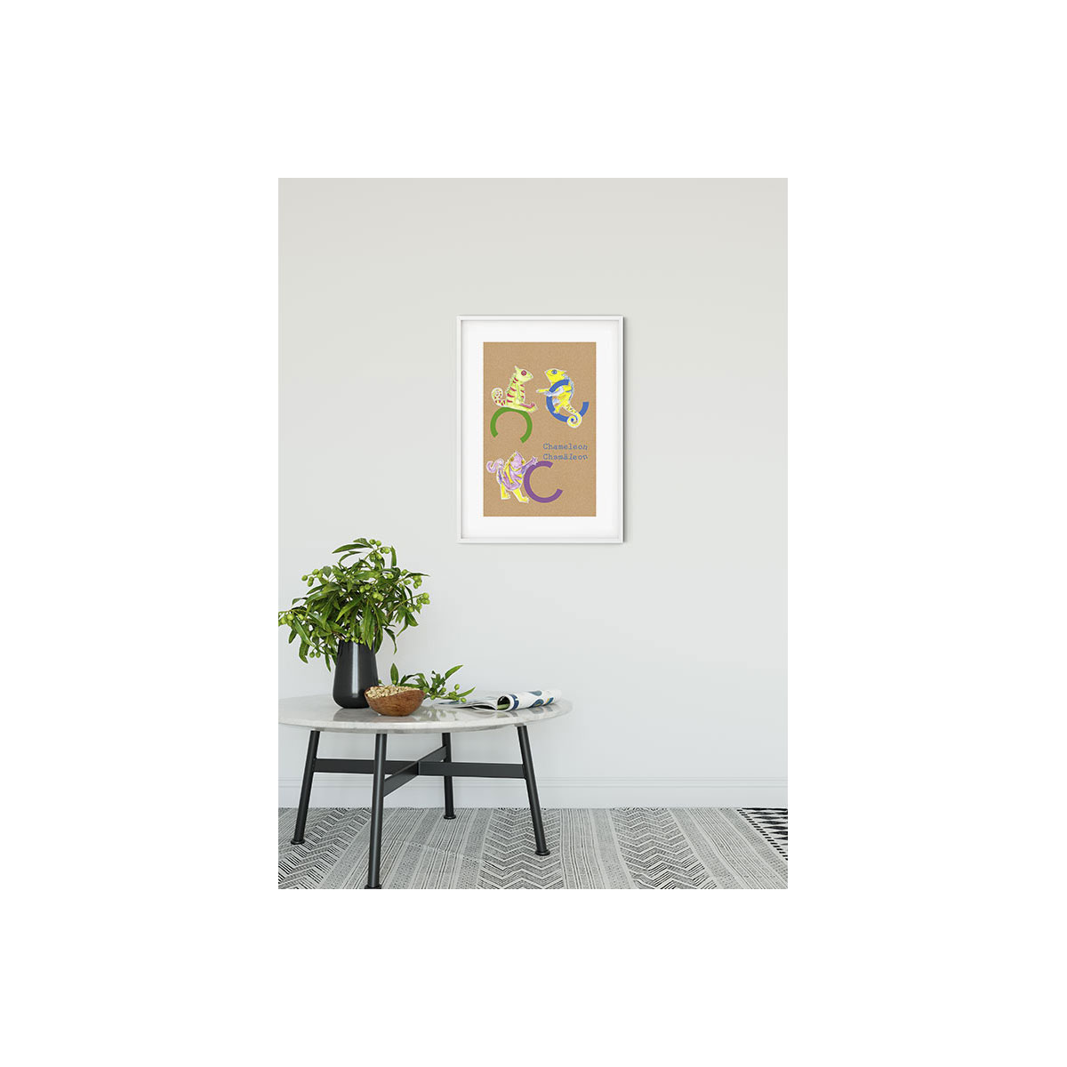 Komar  Wandbild ABC Animal C 30x40 cm