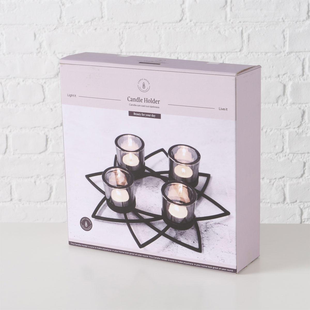 Windlicht Elenyi 5 teilig rund Stern 30,5 Bild 3