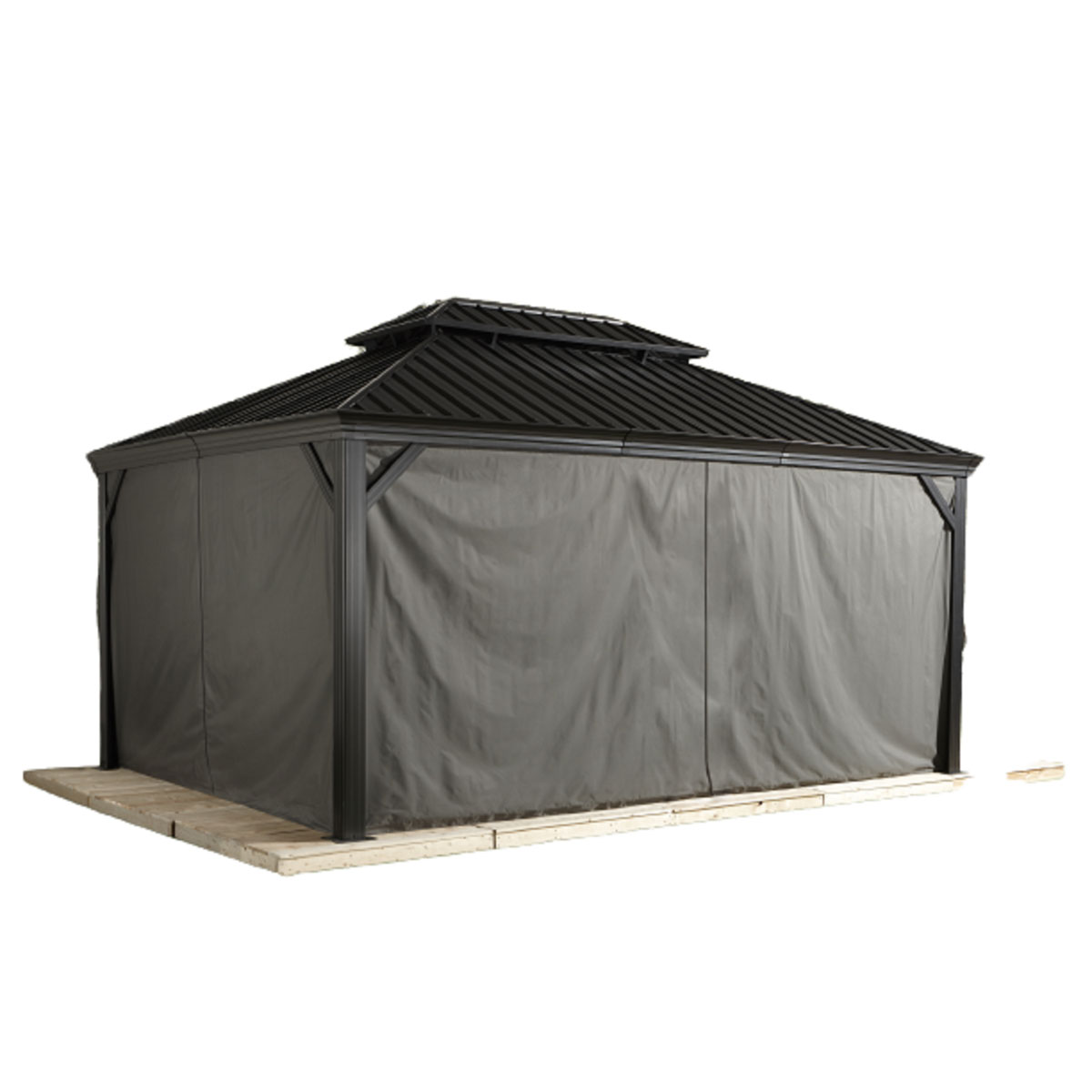 Sojag Vorhang-Set für Messina & Mykonos 1216 Dunkelgrau Bild 1