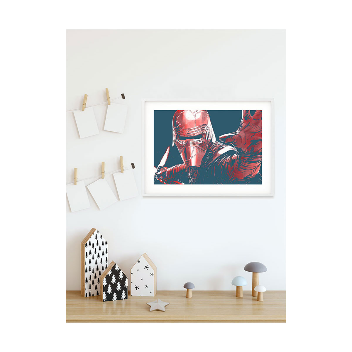 Komar  Wandbild Star Wars Faces Kylo 40x30 cm Bild 4