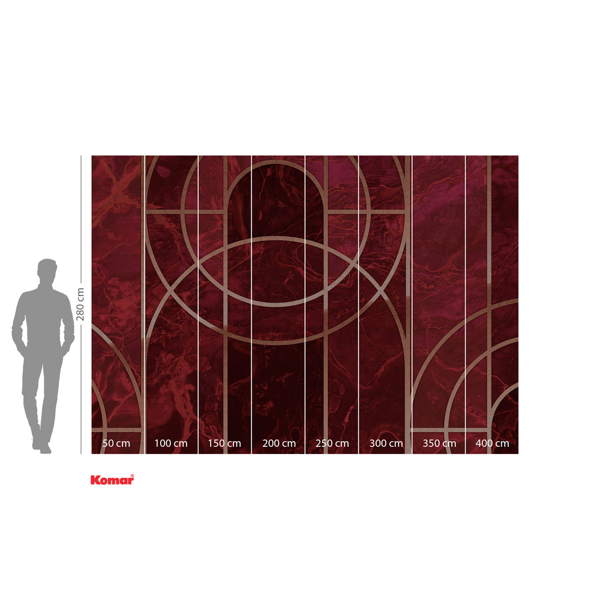 Komar  Vlies Fototapete Pompeux 400x280 cm Bild 3