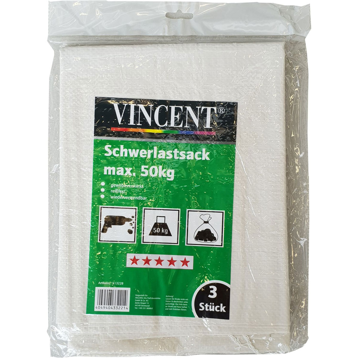 Vincent Schwerlastsack 3 Stück