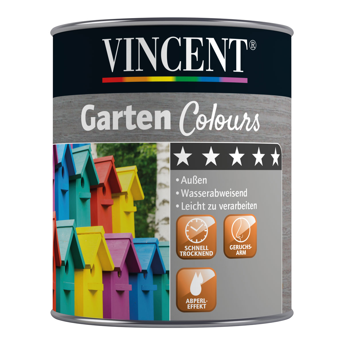 Vincent Garten Colours Apfelgrün 0,75 L Bild 1