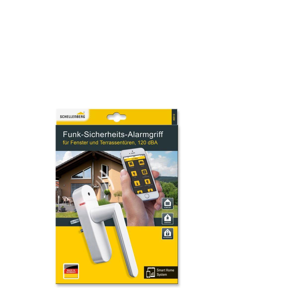 Schellenberg Funk-Sicherheit-Alarmgriff weiß Bild 2
