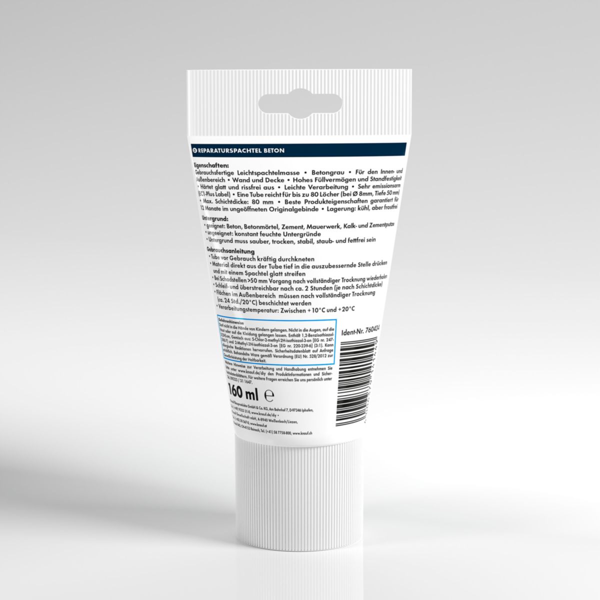 Knauf Reparaturspachtel Beton 160ml Bild 2