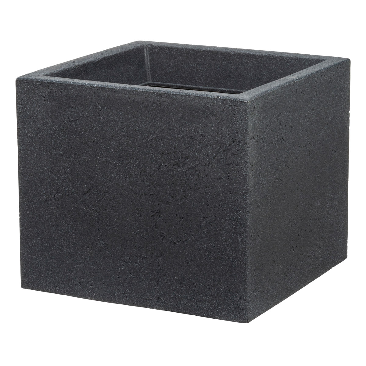 Scheurich Pflanzgefäß C-Cube 38 x 33 x 38 cm Stony Black