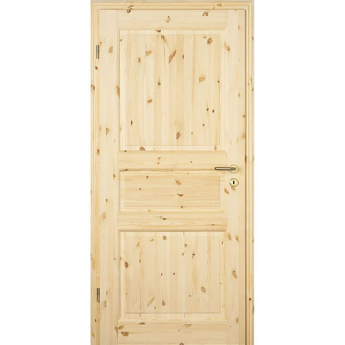 Borne Zimmertür Landhaus 03 Kiefer roh 98,5 x 198,5 cm DIN links
