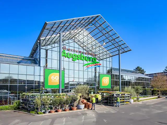 Gartencenter Augsburg in Krefeld von außen