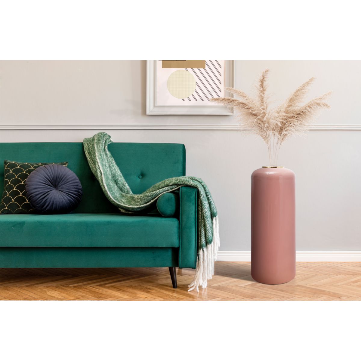 Bodenvase Art Deco 205 rosa gold Bild 2