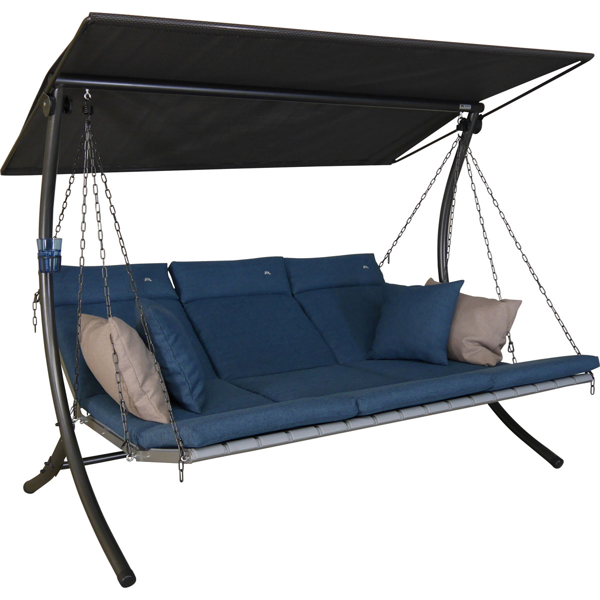 Angerer Freizeitmöbel GmbH Hollywoodschaukel Luxus Smart denim Bild 1