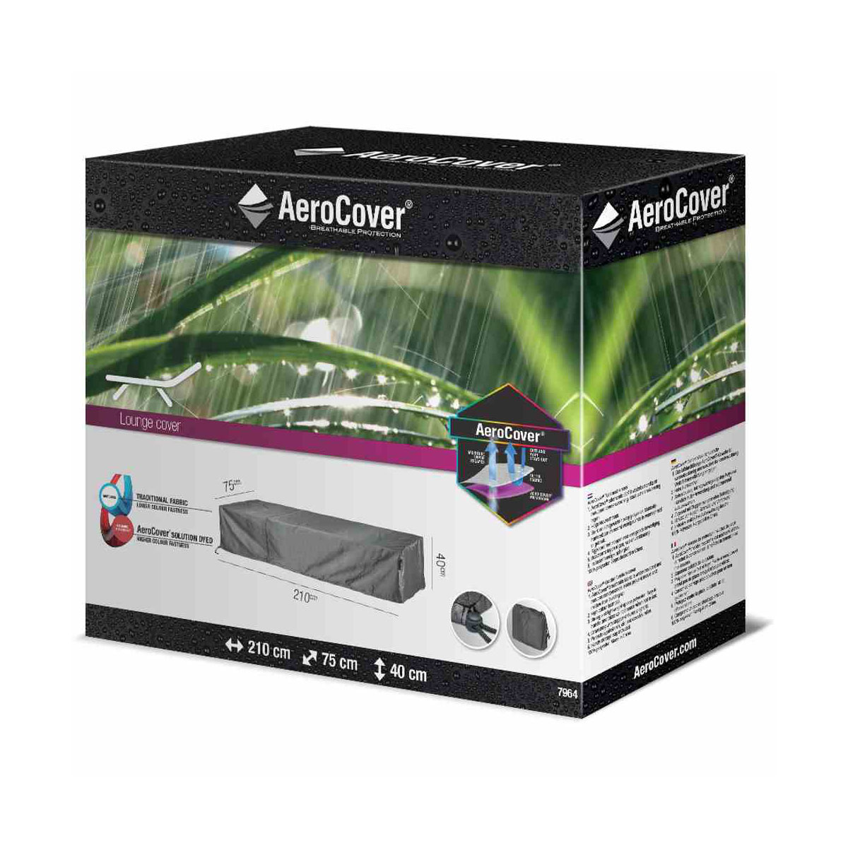 Liegenhülle AeroCover 210 x 75 x 40 cm atmungsaktiv Bild 1