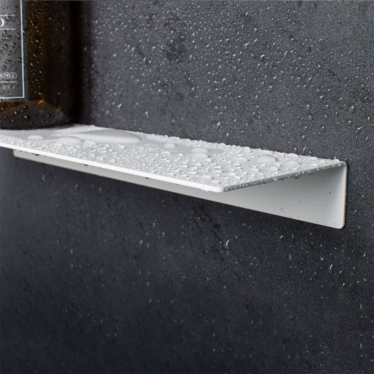 Schulte  Duschablage zum Kleben Größe M Mattweiß Bild 5