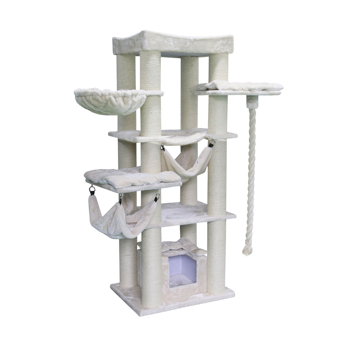 Nobby Kratzbaum Rubi 60 x 80 x 197 cm cream