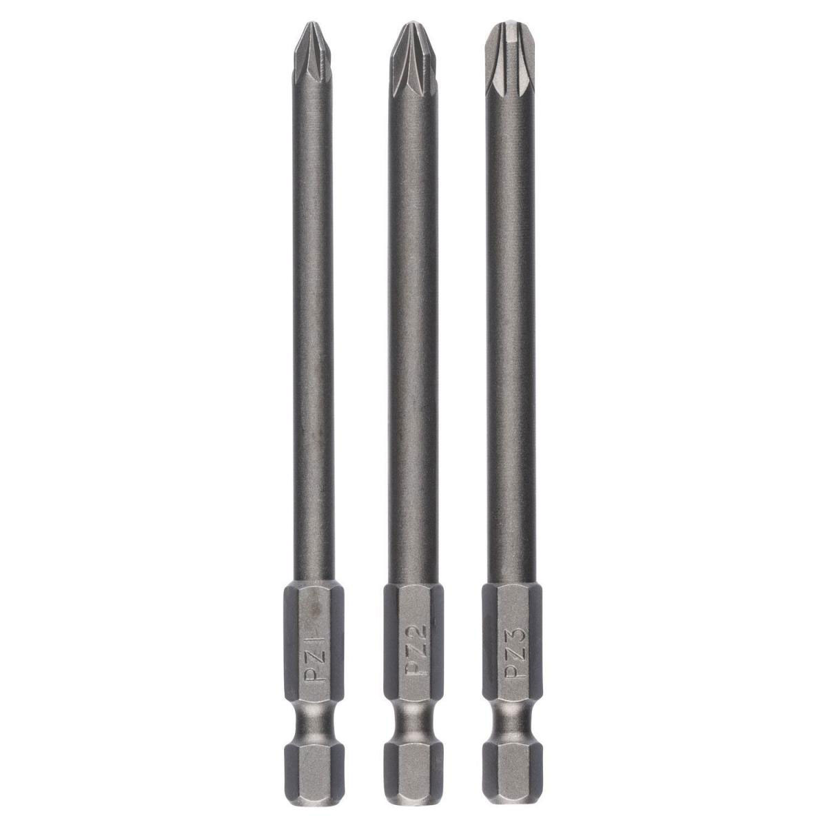 Bosch  DIY Schrauberklingenset 89 mm Standard 3- teilig PZ1 PZ2 PZ3 Bild 1