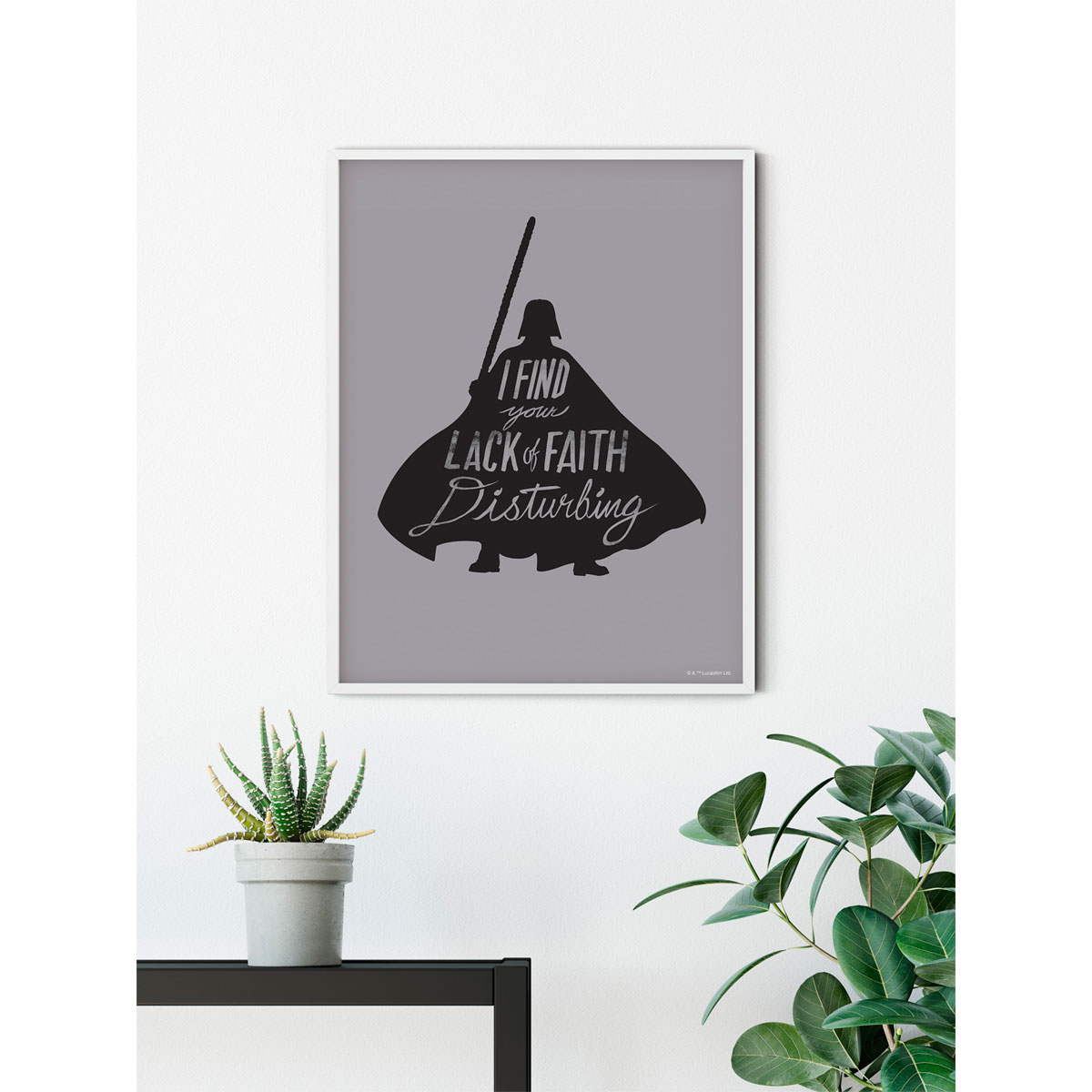 Komar  Wandbild Star Wars Silhouette Quotes Vader 50x70 cm