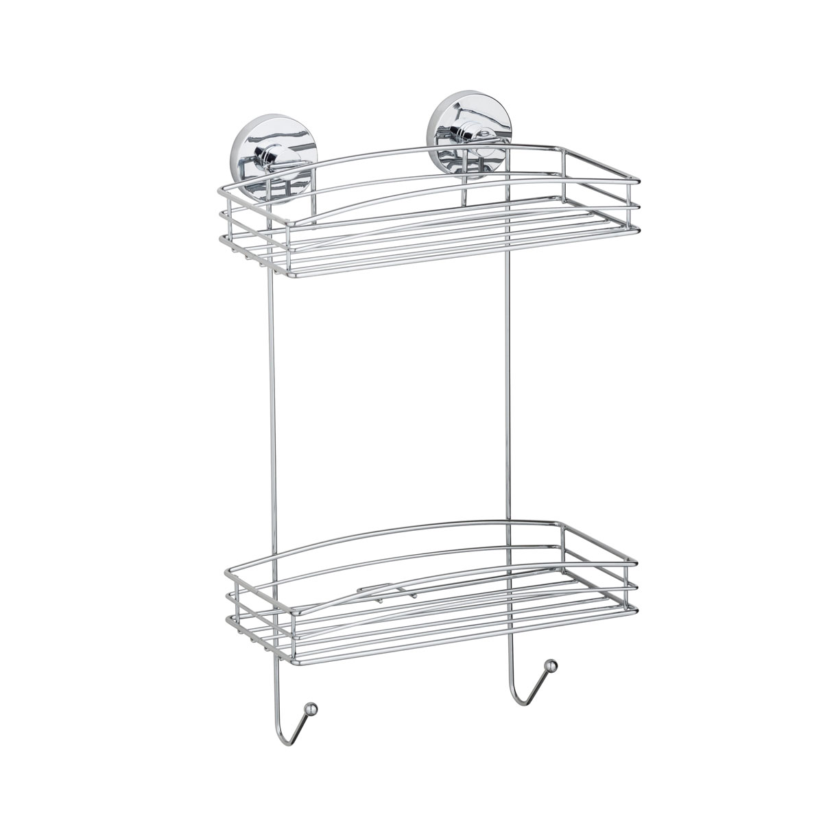 Wenko Vacuum-Loc Wandregal 2 Etagen