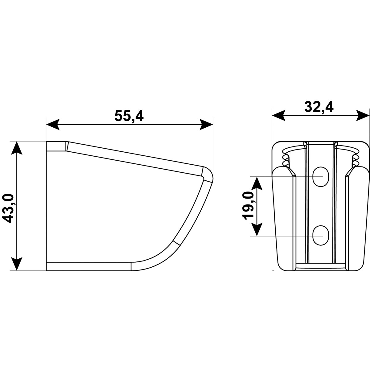 Cornat Brause-Wandhalter oval 3-fach  Bild 5
