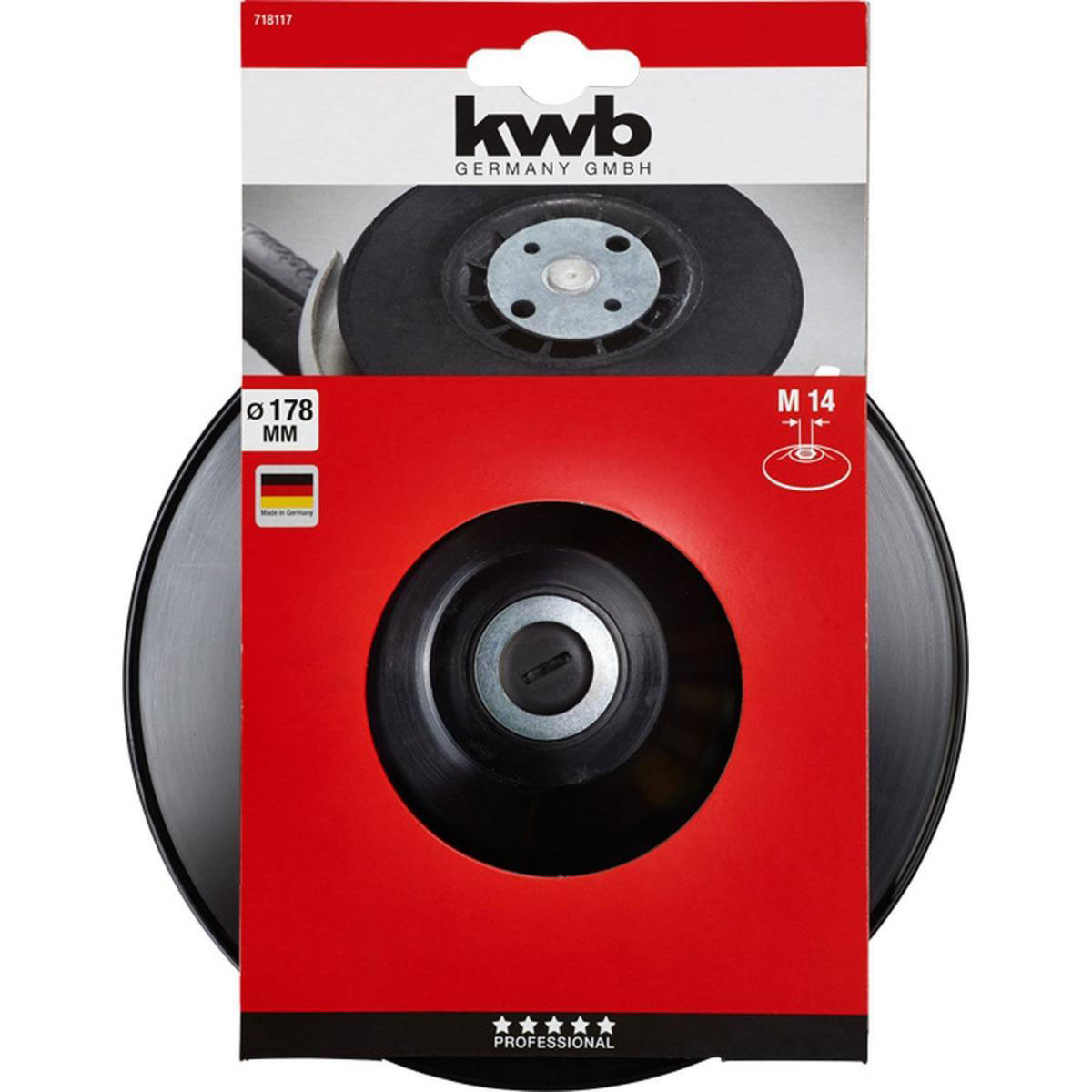 kwb  Stützteller für Winkelschleifer Durchmesser 178 mm Bild 2