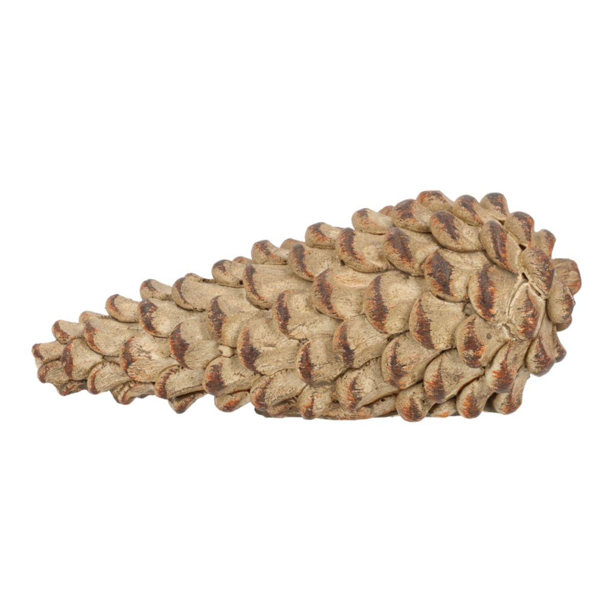 Dekofigur Tannenzapfen braun aus Poly 11x4x5 cm