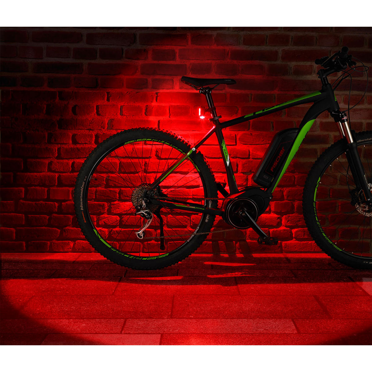 Fischer Bikes LED-Akku-Beleuchtungs-Set 3-teilig Bild 6