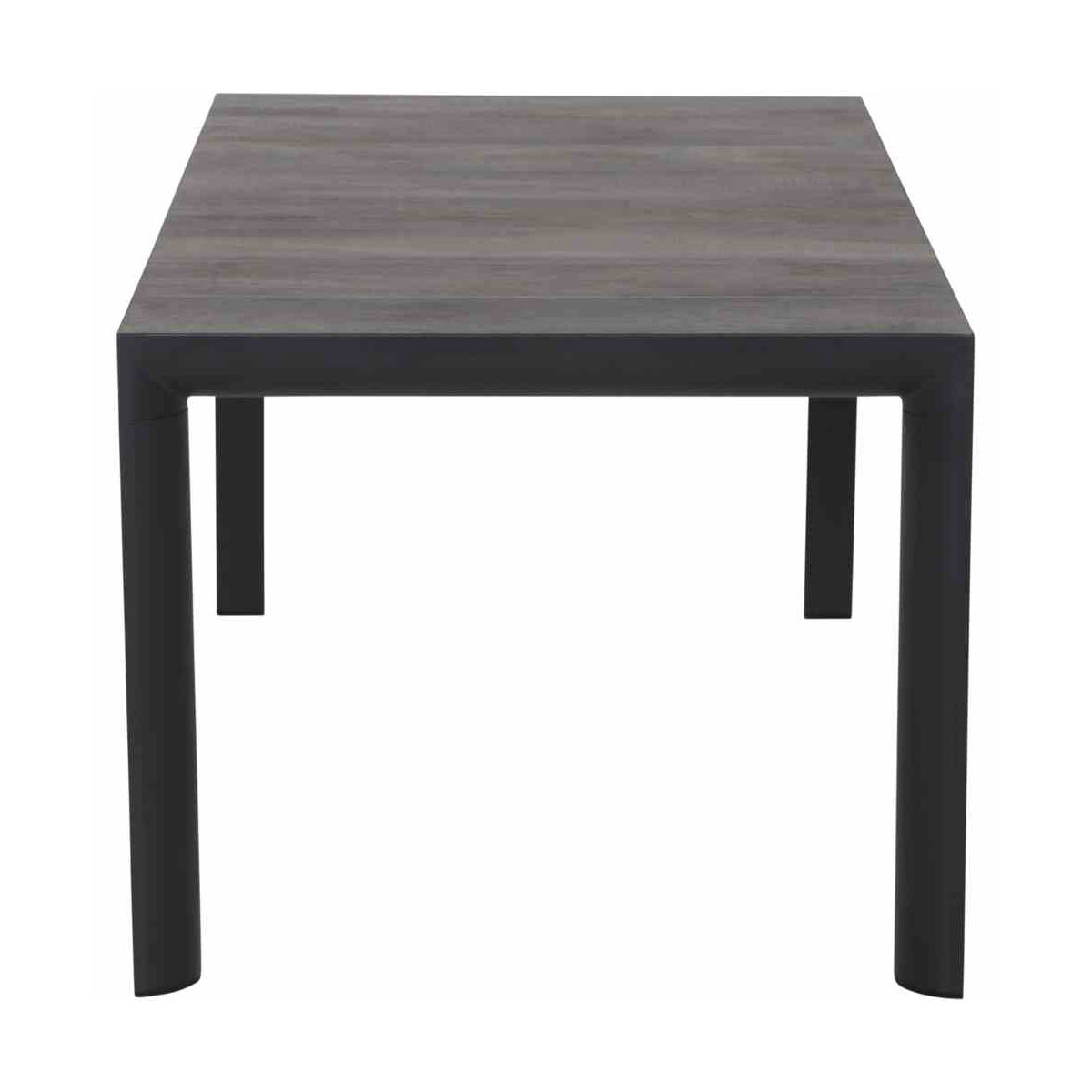 Siena Garden Dining Tisch Silva 140 x 90 x 74 cm matt anthrazit/washed grey Bild 3