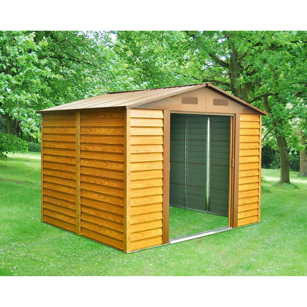 Pergart Gerätehaus Frankfurt II 8,2m² holzoptik Bild 6