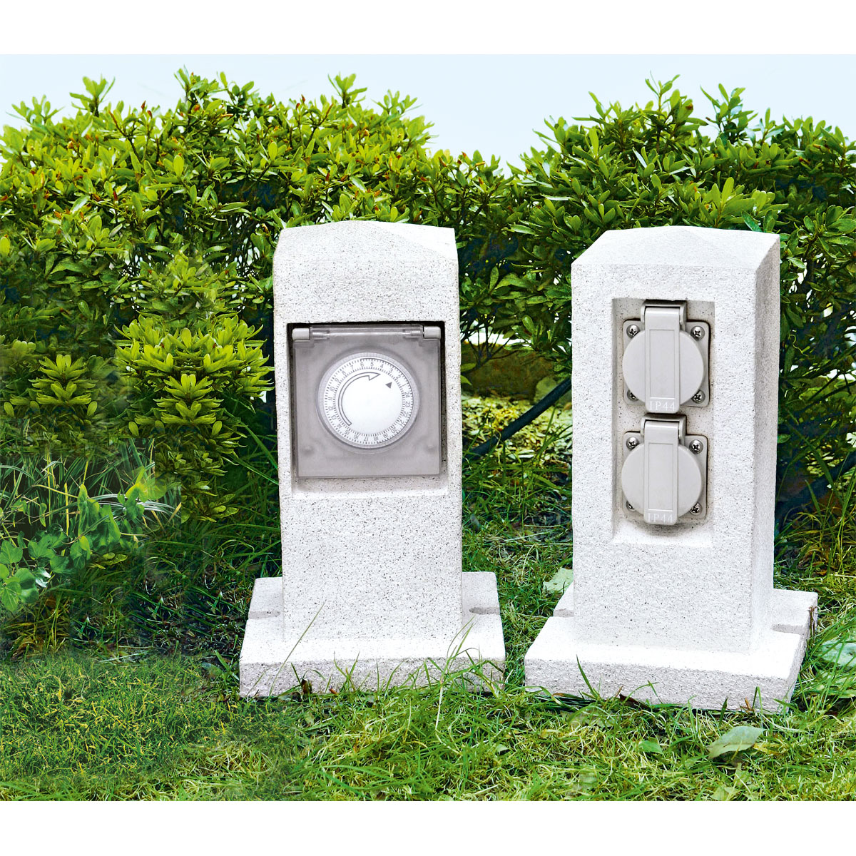Flector Garten Steckdosen-Säule mit Zeitschaltuhr Bild 3