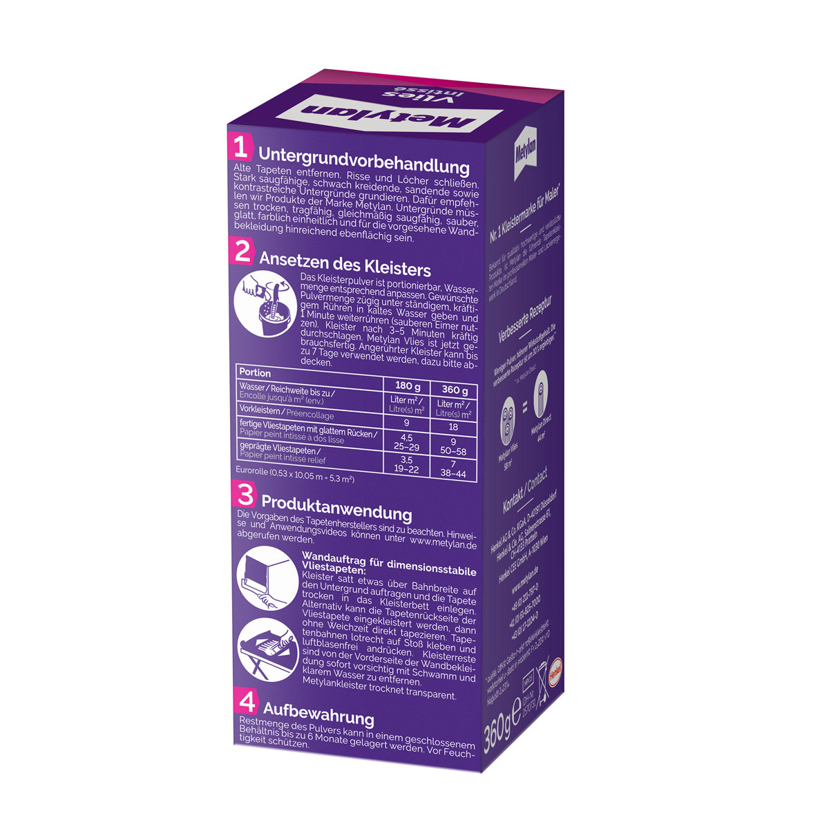 Metylan Tapetenkleister Vlies 360 g Bild 2