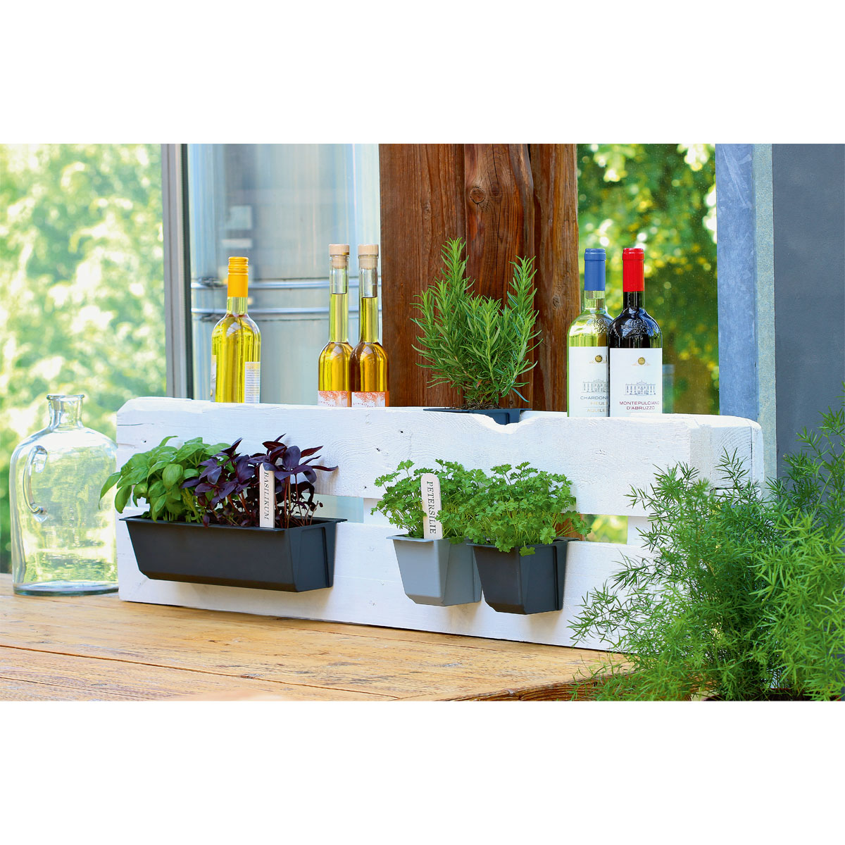 Geli Pflanzgefäß Easy 37 x 14 cm anthrazit Bild 3