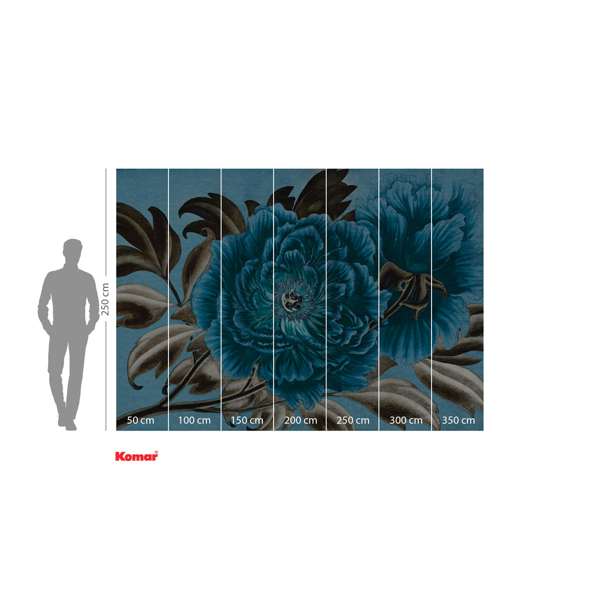 Komar  Vlies Fototapete Royal Peony 350x250 cm Bild 3