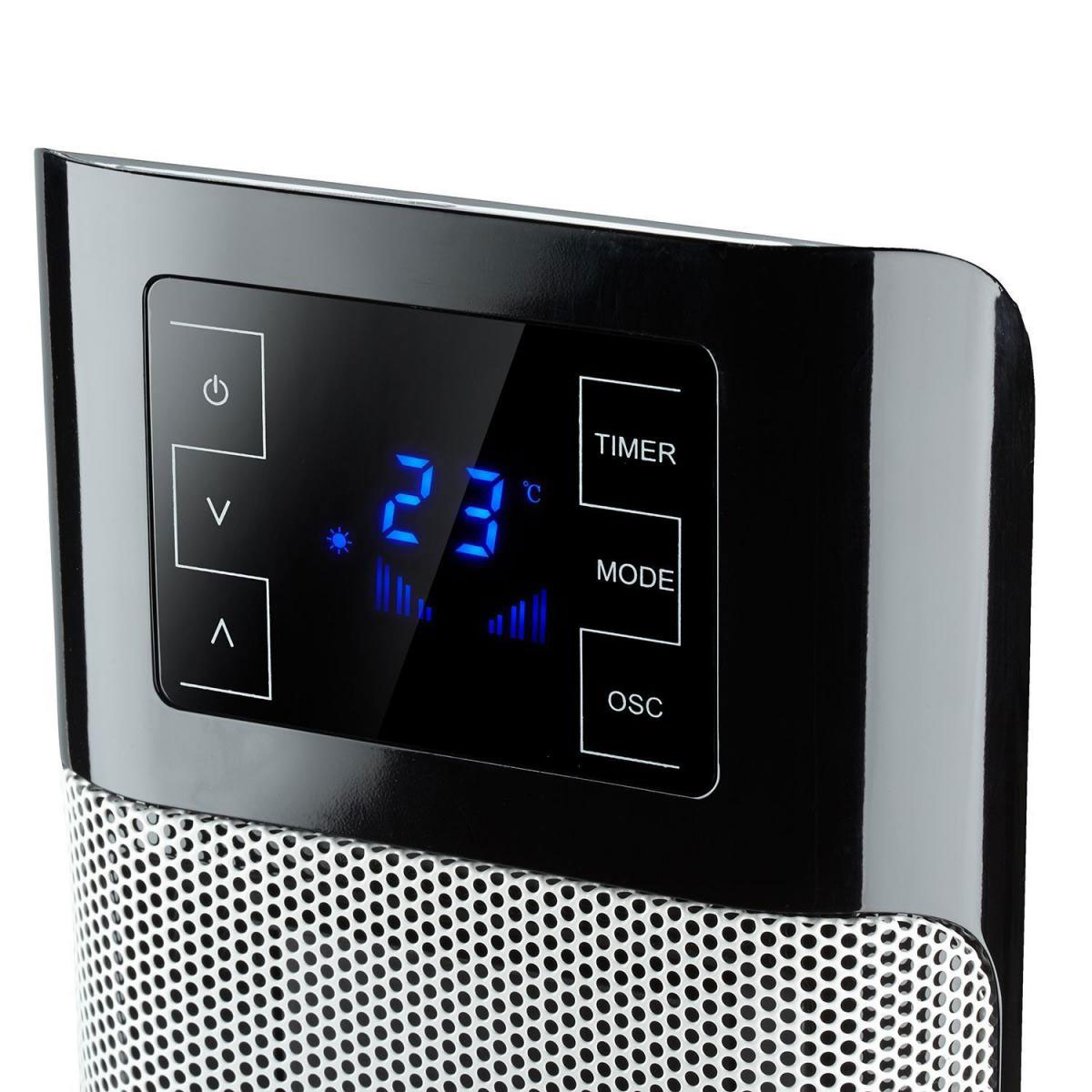 Rowi Keramik-Turmheizgerät 2000 Watt silber Bild 3