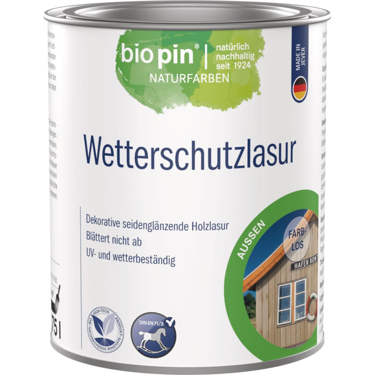 Biopin Wetterschutzlasur Farblos 0,750 l