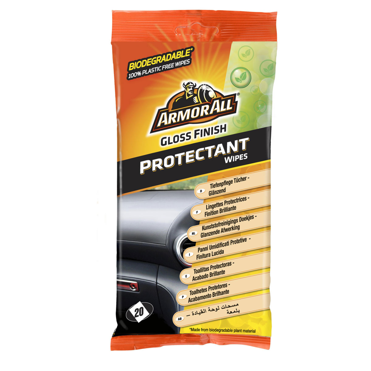 Kunststoff-Pflegetücher Glanz 20 Stück