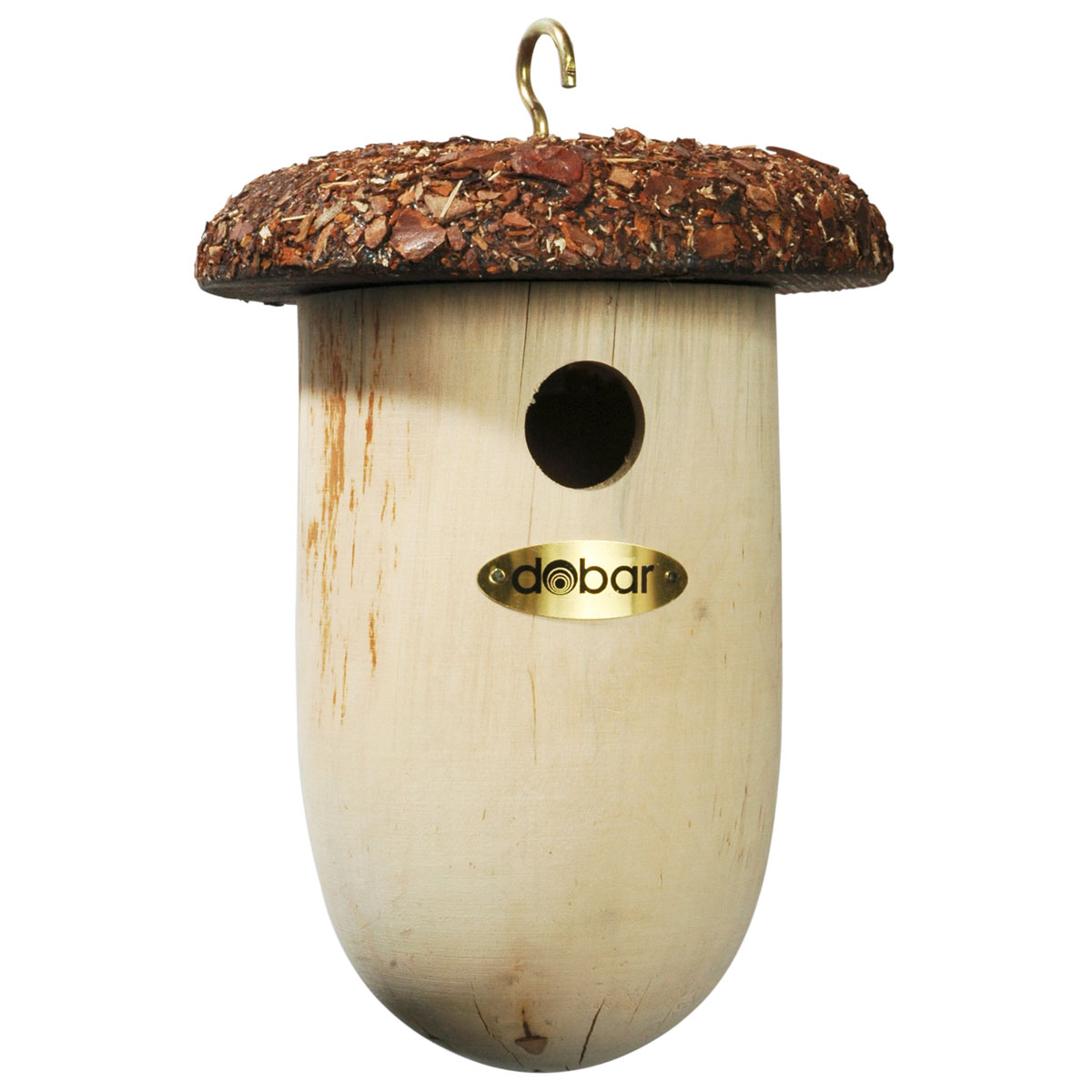 dobar Nistkasten in Eichel-Form Durchmesser 14,5 x 27 cm